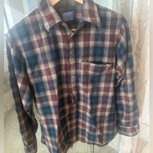 Pure Wool Pendleton Checkered Shirt 30%off